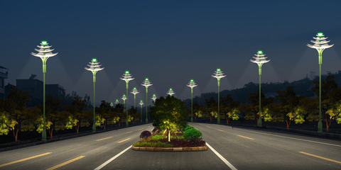 蓮花景觀燈 融合藝術(shù)與照明的城市之光